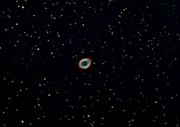 M57 -- The Ring Nebula
M57, The Ring Nebula  Lyra
Maxim DL, Deconvoluted in CCD Sharp, Color Combine in Photoshop, Digital Development, Local Adaptive Filter, Deconvolution in Maxim DL, final in Photoshop

