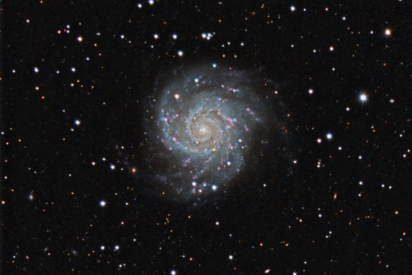 M 74 -- Spiral Galaxy in Pisces
M 74, a spiral galaxy in Pisces.  Captured with Maxim DL and CCD Commander, data reduction and processing in PixInsight, final touch up in Photoshop.
