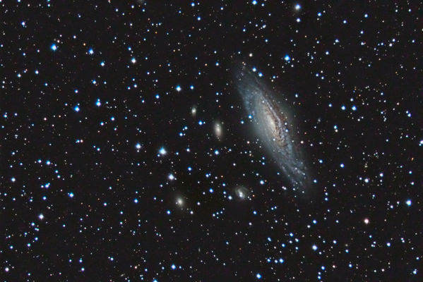 NGC 7331 -- The Deer Lick Group
NGC 7331, a spiral galaxy in Pegasus, the largest galaxy in the Deer Lick Group.  Data captured with Maxim DL and CCD Autopilot, data reduction and processing in PixInsight, final touch up in Photoshop.
