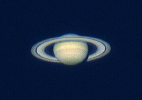 Saturn @f20, March 13, 2006
Saturn, 248 frames stacked with Registax and finished in Photoshop, quality to 90% in Registax
