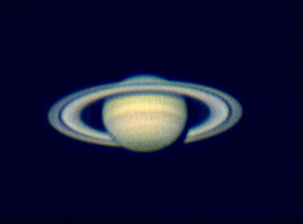 Saturn @f30, March 13, 2006
Saturn, 209 frames @ f30, stacked with Registax and finished in Photoshop, quality in Registax at 92%
