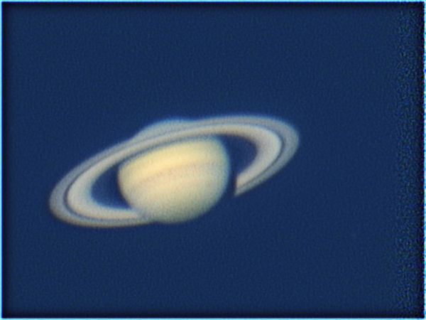 Saturn @ f30
Saturn imaged during a brief break between the clouds on March 28th.  Limited sharpening in Registax, more in Photoshop.  I used a gaussian blur to take out the graininess in the image, as well as two layers of high-pass filter.
