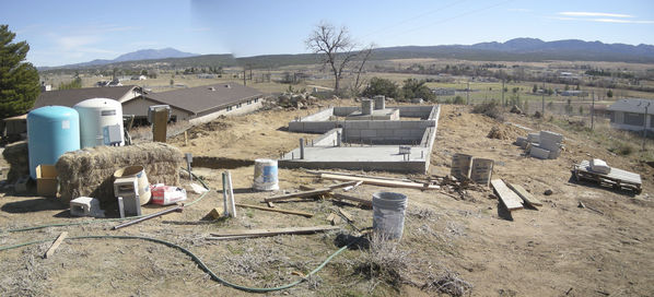 Completed Footings Panorama East
Completed footings in a panoramic view to the east.
