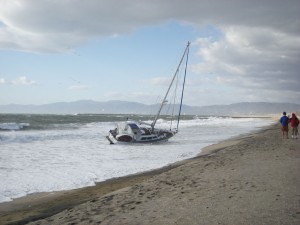 Aground