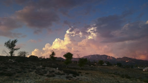 Clouds over Cahuilla Mountain