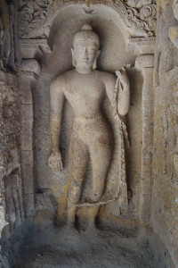 Buddha at Kanheri Caves