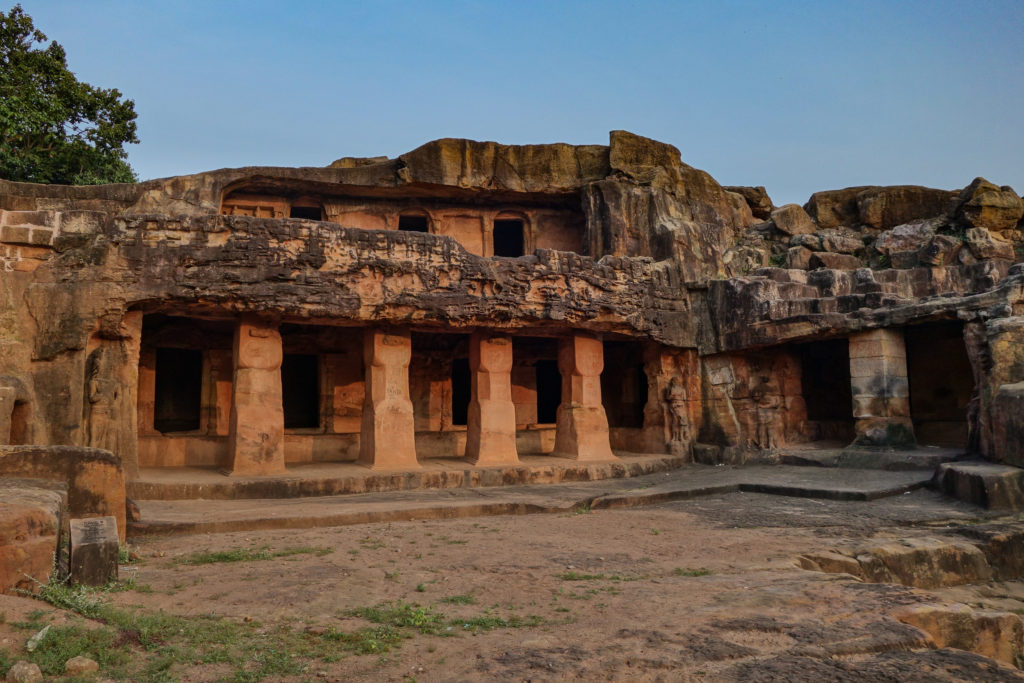 A part of the Udayagiri Jain Cave complex