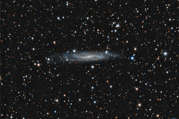 NGC 7640 -- Spiral Galaxy in Andromeda
NGC 7640, a spiral galaxy in Andromeda.  Captured with CCDCommander and Maxim DL, calibrated, aligned, combined, and processed in PixInsight, Final touch up in Photoshop
