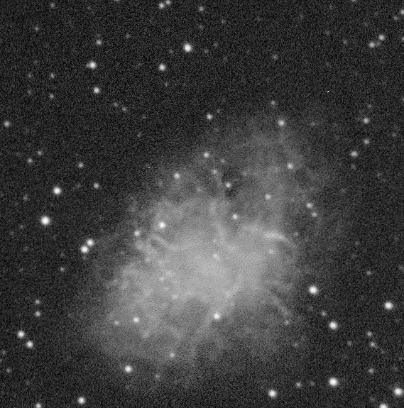 M1 & 822 Lalage
M1 -- the Crab Nebula in Taurus, along with the minor planet 822 Lalage.  Discovered while processing an evenings work on M1.  Processes in Maxim DL, CCDstack, and final processing and the animation was created in Photoshop.
