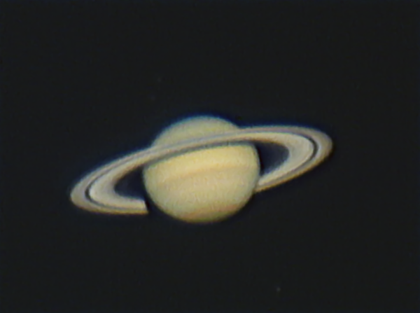 Saturn @ f40 -- March 31, 2007
Saturn, March 31, 2007, C-11 @ f40, stacked and sharpened with Registax using sigma clip, color balanced and noise reduction in PixInsight, final processing in Photoshop
