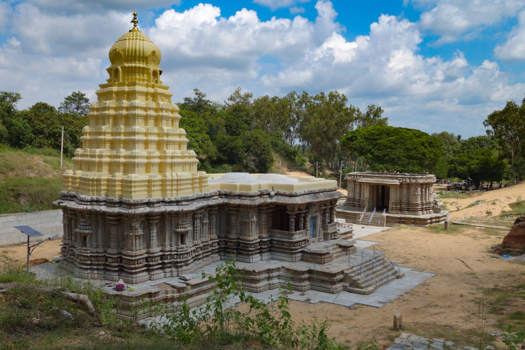 Sri Keerthinarayana Temple with extensivce reconstruction visible